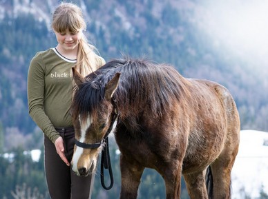 Longe pour cheval attachée à un licol pour mener et attacher en sécurité