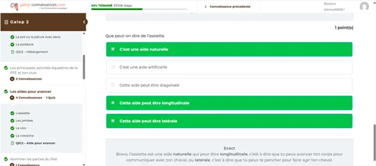 correction-quiz-galop-connaissances Les quiz intermédiaires par connaissances