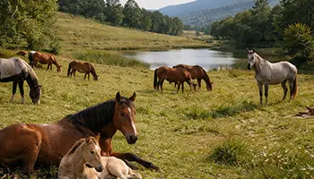 Les activités du cheval à l’état naturel